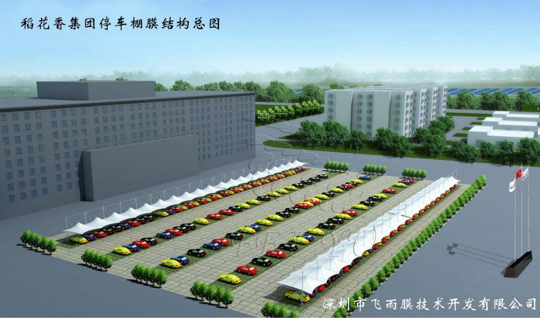 停车场设备 停车棚 供应洪山区政府双排车棚 大跨度车棚 大型货车膜