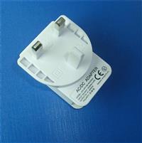 白色英规USB充电器/5V2A电源适配器