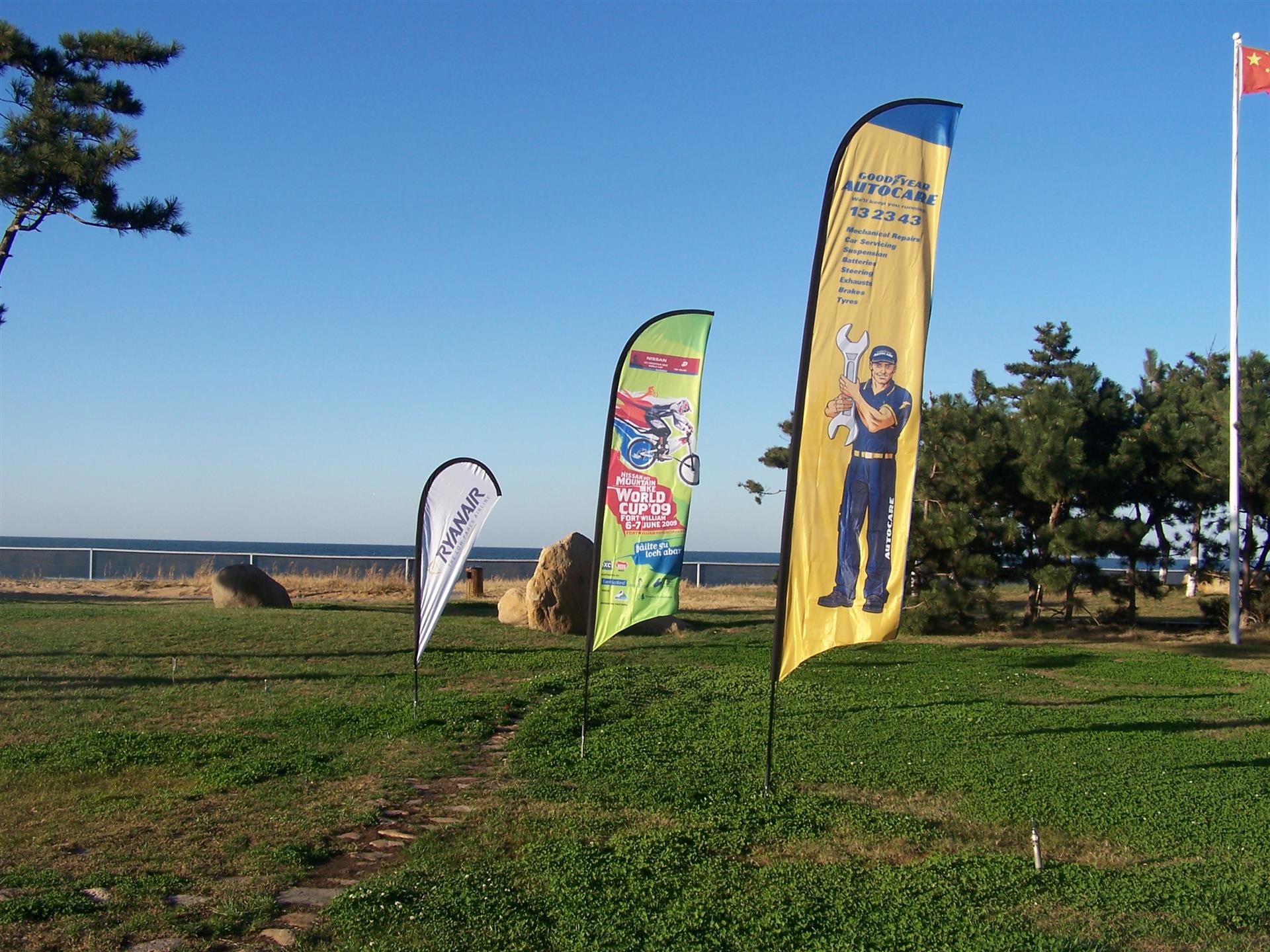 户外展示泪滴旗定制 羽毛旗杆批发 量大优惠