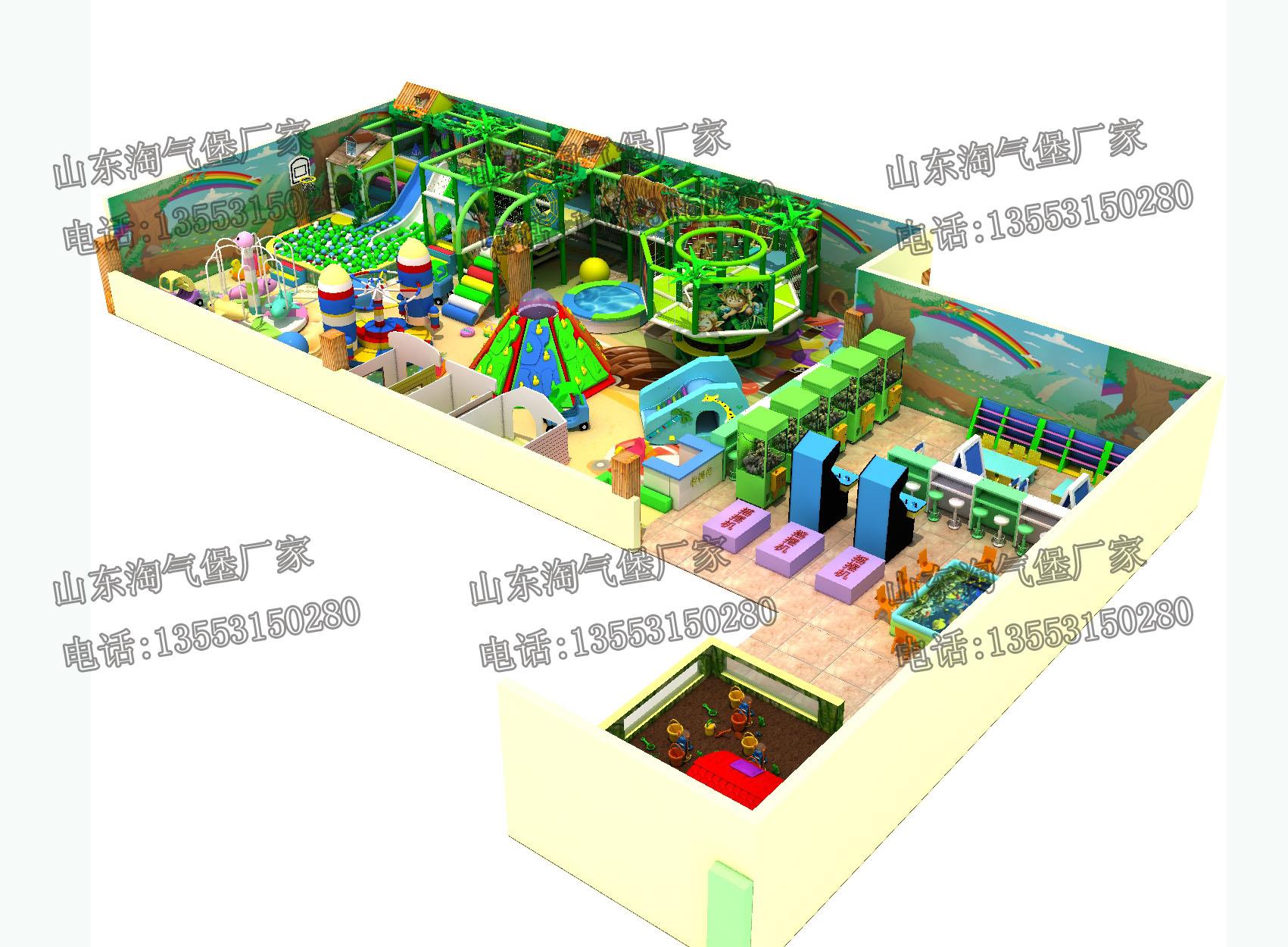 山東淘氣堡兒童淘氣堡設備供應大型蹦床廠家