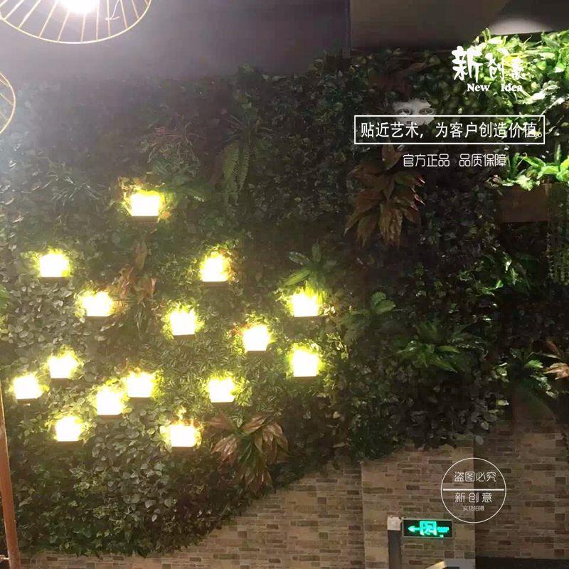 厂家专业制作仿真绿植墙 绿色植物背景墙饰