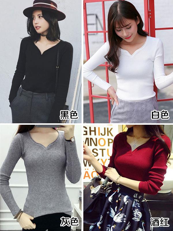  冬季女装打底针织衫拿货杭州女装针织衫批发